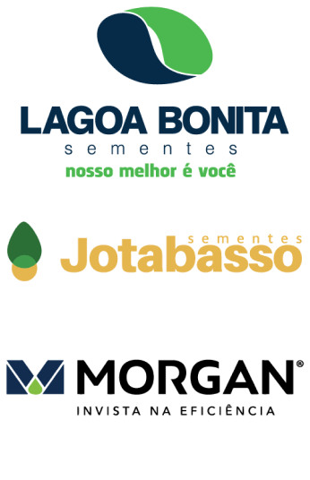 Logotipo das marcas lagoa Bonita, Jotabasso e Morgan.